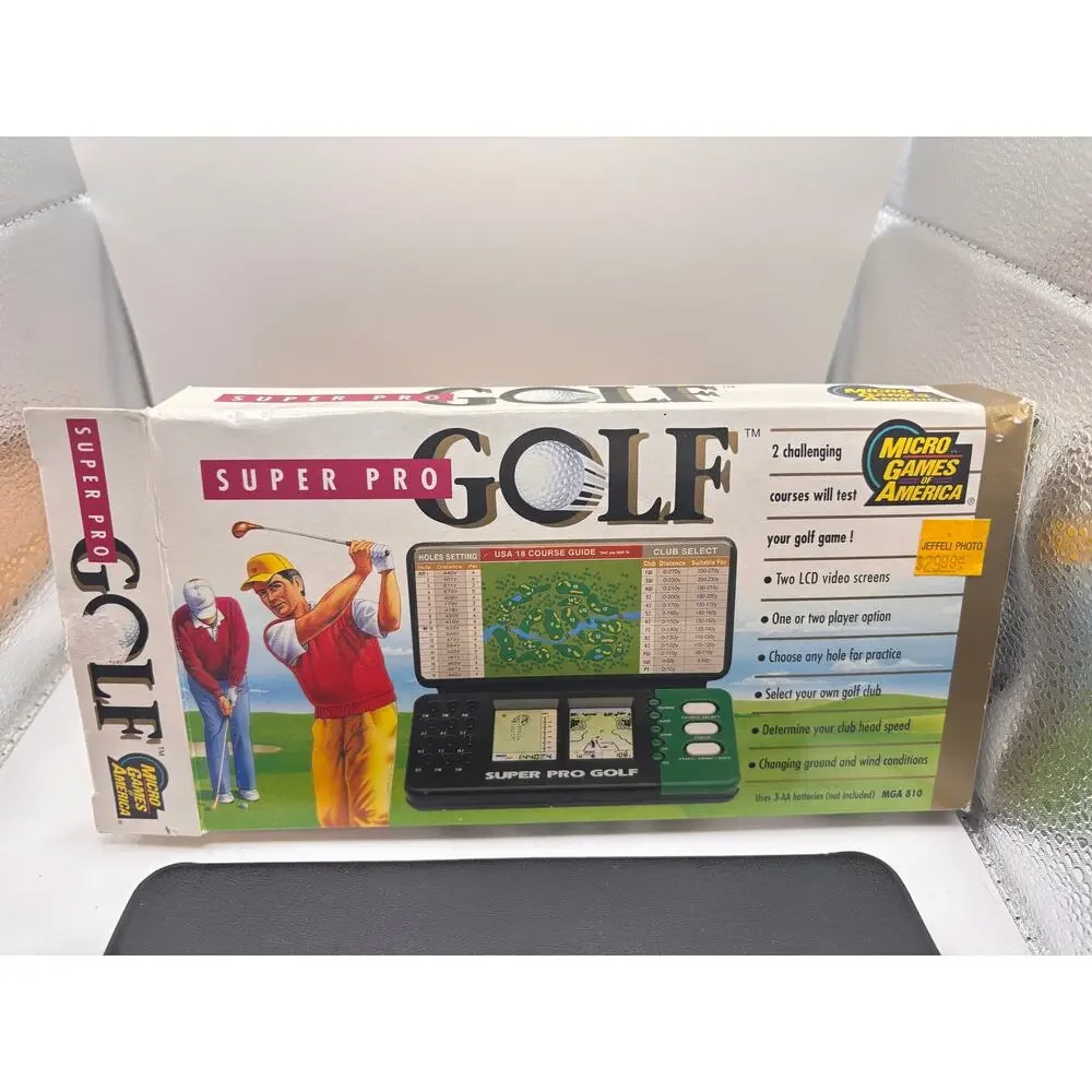 Electronic Super Pro Golf Micro Games of America LCD Video Game 1993 Works VTG